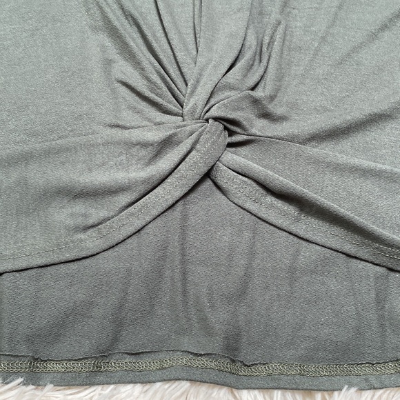Jenny Boston Twist Hem Dolman Top 💗 Olive - Picture 10 of 13